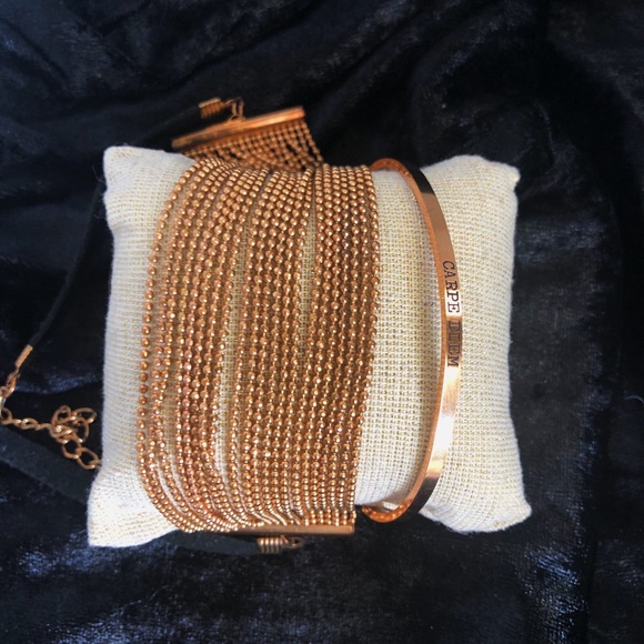 Vintage Jewelry - Carpe Diem bangle and choker